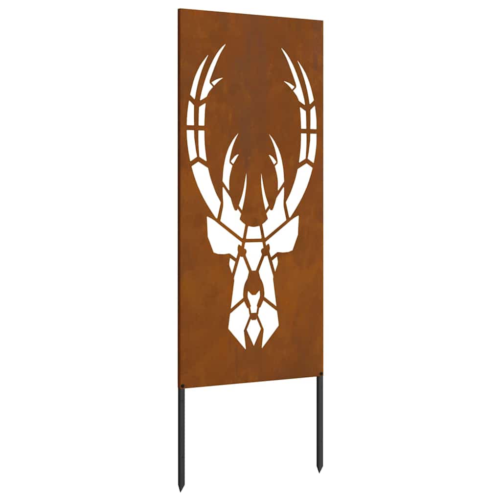 Tuin decoratief paneel Roestig 50 x 140 cm Verweerd staal