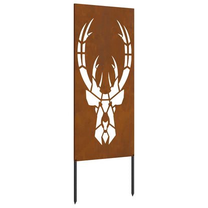 Tuin decoratief paneel Roestig 50 x 140 cm Verweerd staal