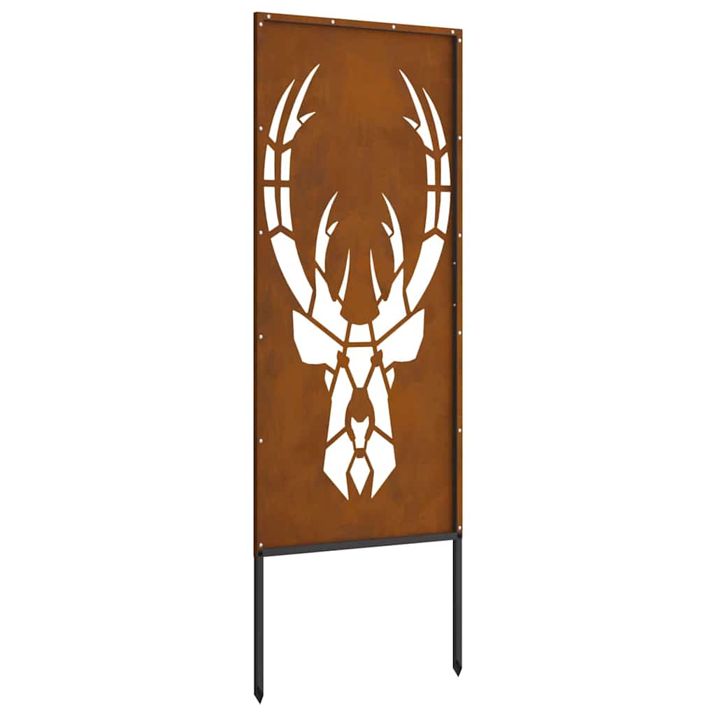 Tuin decoratief paneel Roestig 50 x 140 cm Verweerd staal