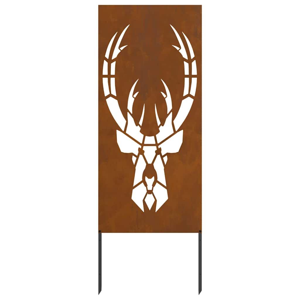 Tuin decoratief paneel Roestig 50 x 140 cm Verweerd staal