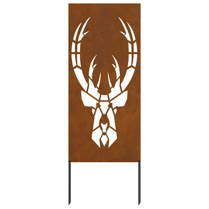 Tuin decoratief paneel Roestig 50 x 140 cm Verweerd staal