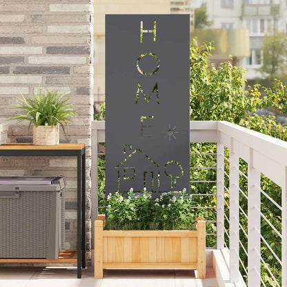 Tuin decoratief paneel Antraciet 50 x 140 cm Koudgewalst staal