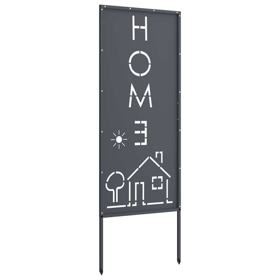 Tuin decoratief paneel Antraciet 50 x 140 cm Koudgewalst staal