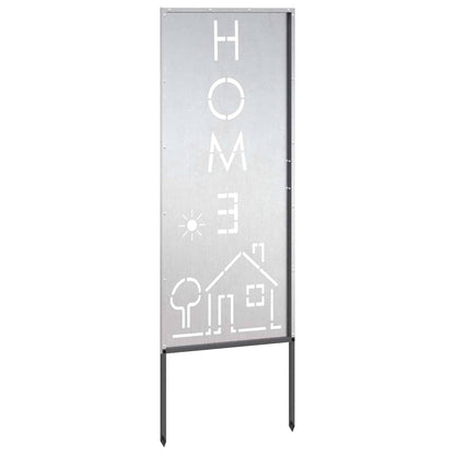 Tuin decoratief paneel Zilver 50 x 140 cm Roestvrijstaal