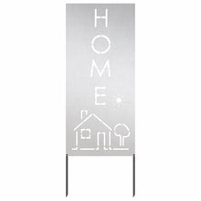 Tuin decoratief paneel Zilver 50 x 140 cm Roestvrijstaal