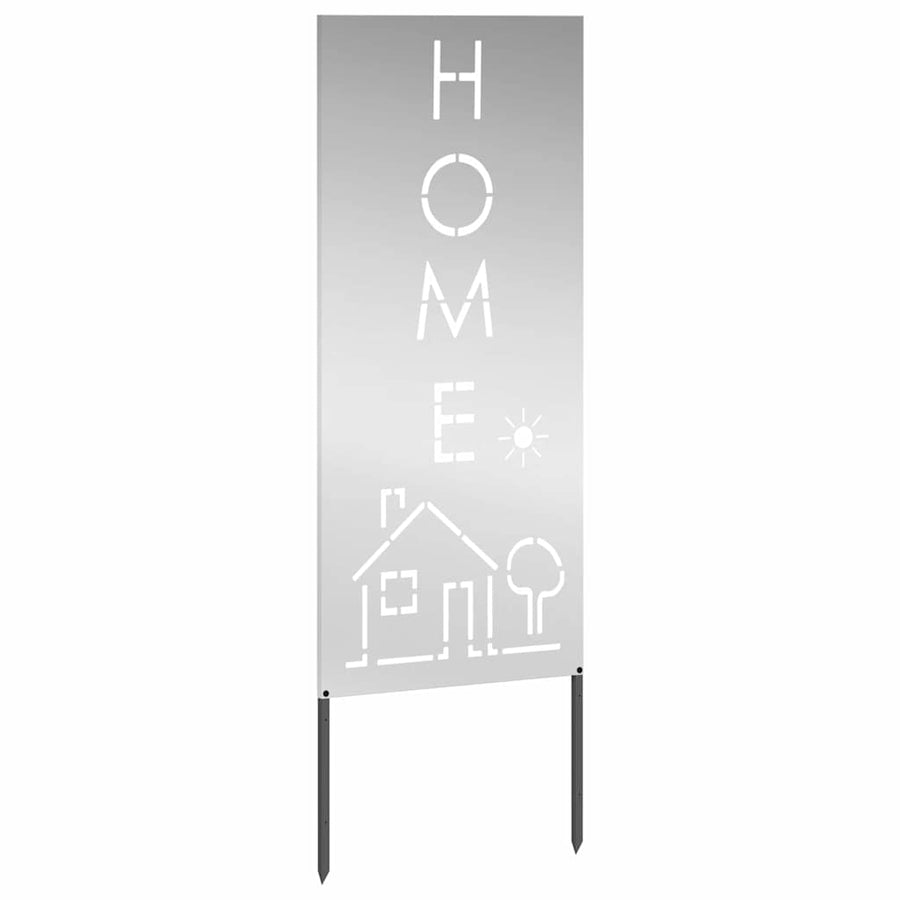 Tuin decoratief paneel Zilver 50 x 140 cm Gegalvaniseerd staal