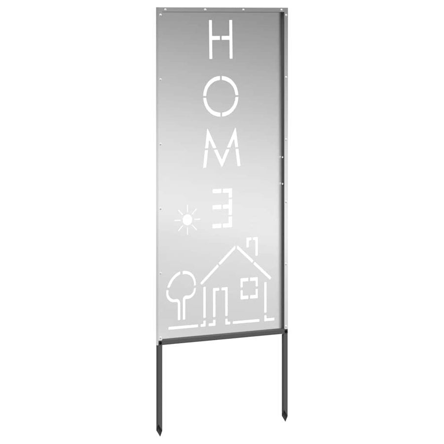 Tuin decoratief paneel Zilver 50 x 140 cm Gegalvaniseerd staal