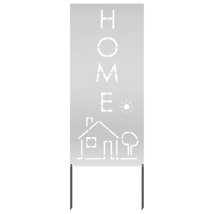 Tuin decoratief paneel Zilver 50 x 140 cm Gegalvaniseerd staal