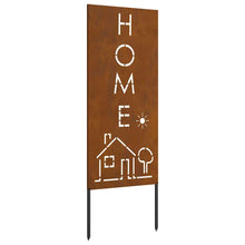 Tuin decoratief paneel Roestig 50 x 140 cm Verweerd staal