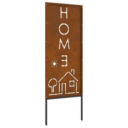 Tuin decoratief paneel Roestig 50 x 140 cm Verweerd staal