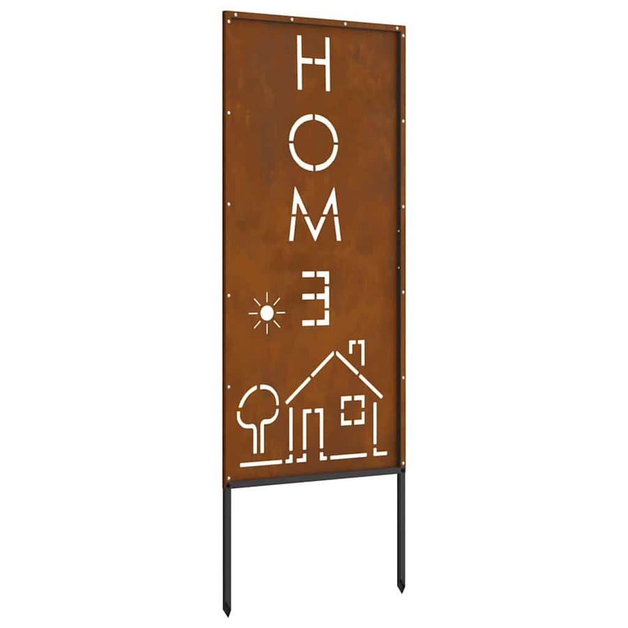 Tuin decoratief paneel Roestig 50 x 140 cm Verweerd staal