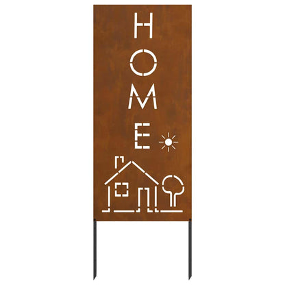 Tuin decoratief paneel Roestig 50 x 140 cm Verweerd staal