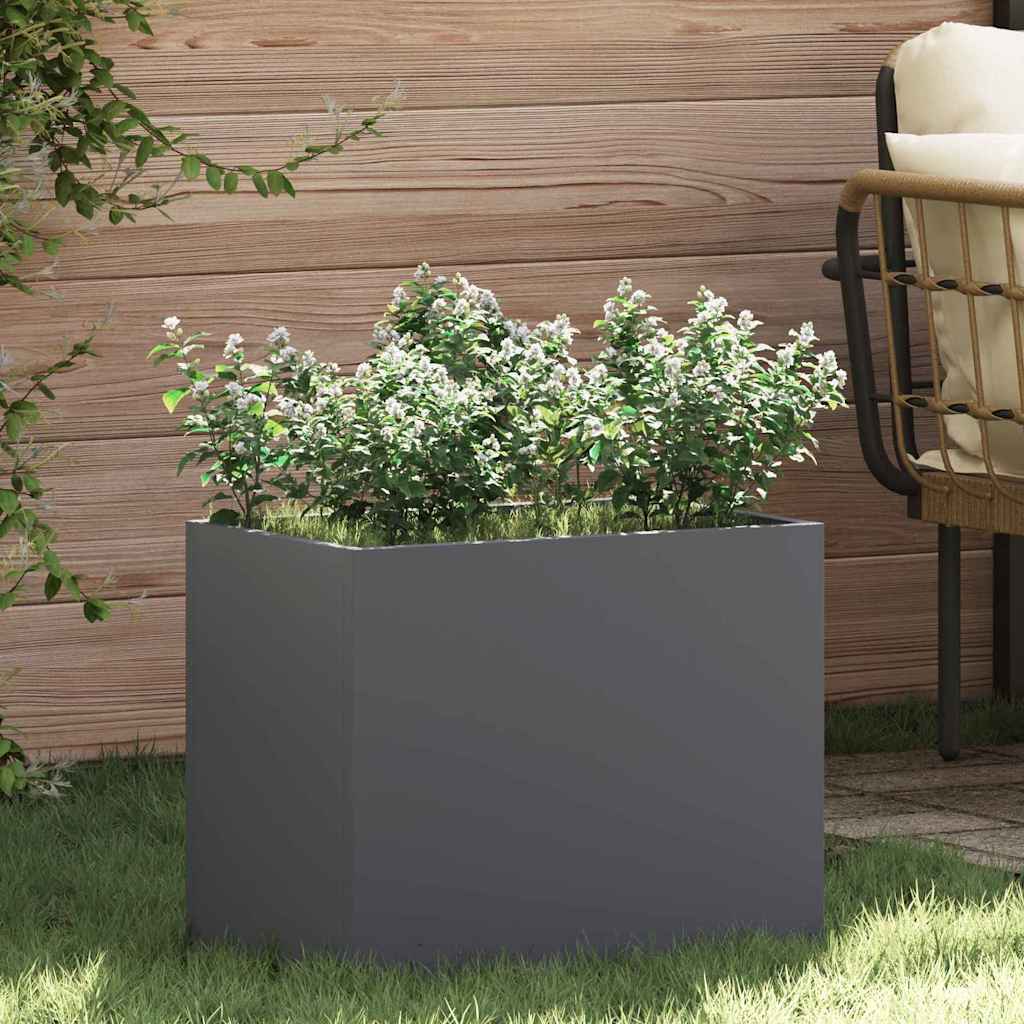 Plantenbak Antraciet 50 x 32 x 40 cm Koudgewalst staal