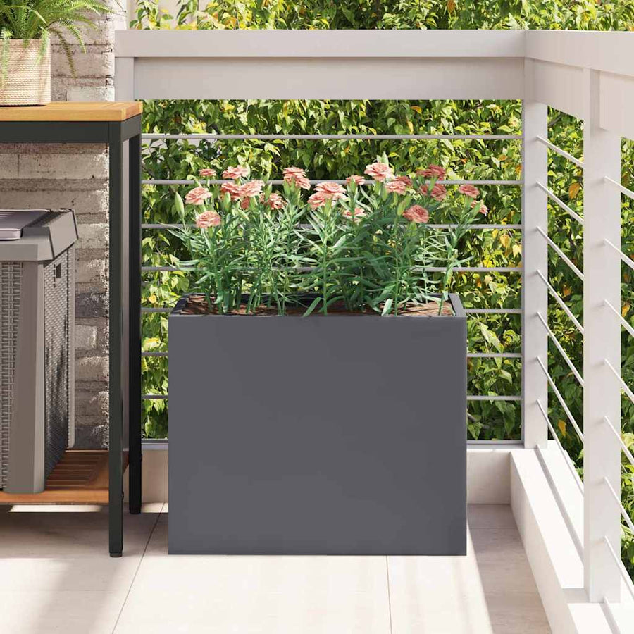Plantenbak Antraciet 50 x 32 x 40 cm Koudgewalst staal