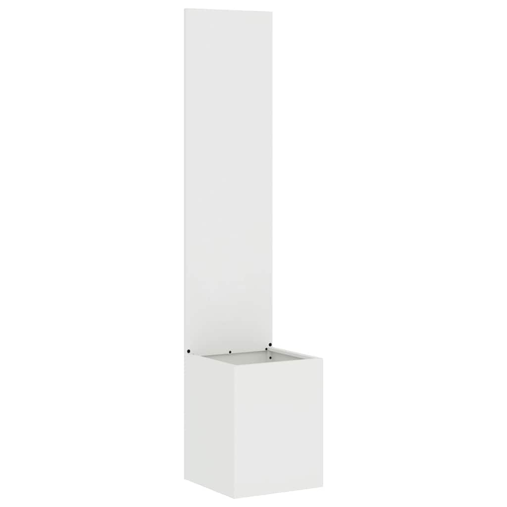Tuinplant met Decoratief Paneel Wit 32 x 140 cm