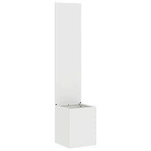 Tuinplant met Decoratief Paneel Wit 32 x 140 cm