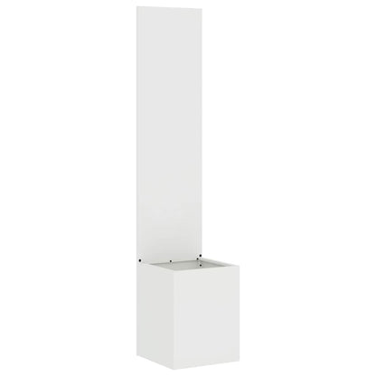 Tuinplant met Decoratief Paneel Wit 32 x 140 cm