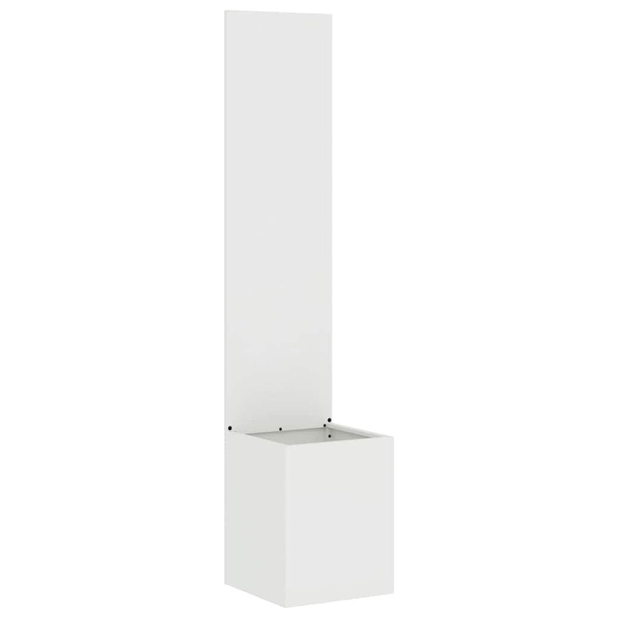 Tuinplant met Decoratief Paneel Wit 32 x 140 cm