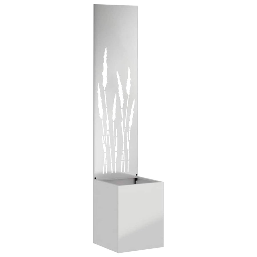 Tuinplant met Decoratief Paneel Zilver 32 x 140 cm