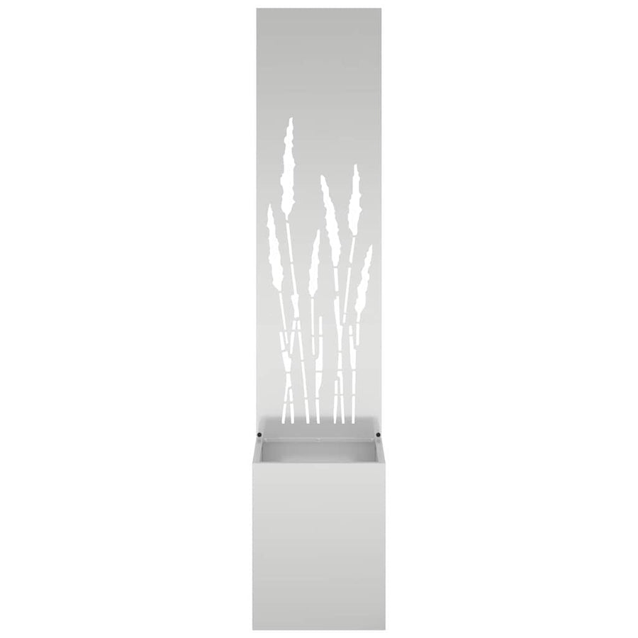 Tuinplant met Decoratief Paneel Zilver 32 x 140 cm