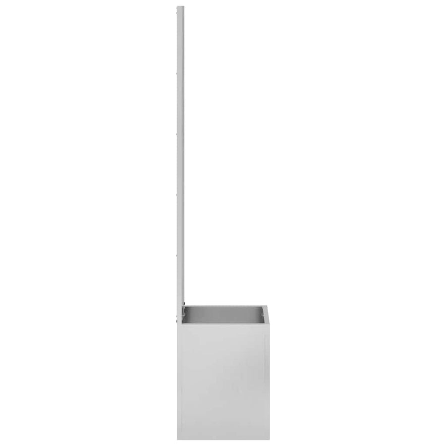 Tuinplant met Decoratief Paneel Zilver 32 x 140 cm