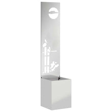 Tuinplant met Decoratief Paneel Zilver 32 x 140 cm