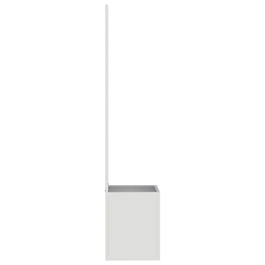 Tuinplant met Decoratief Paneel Zilver 32 x 140 cm