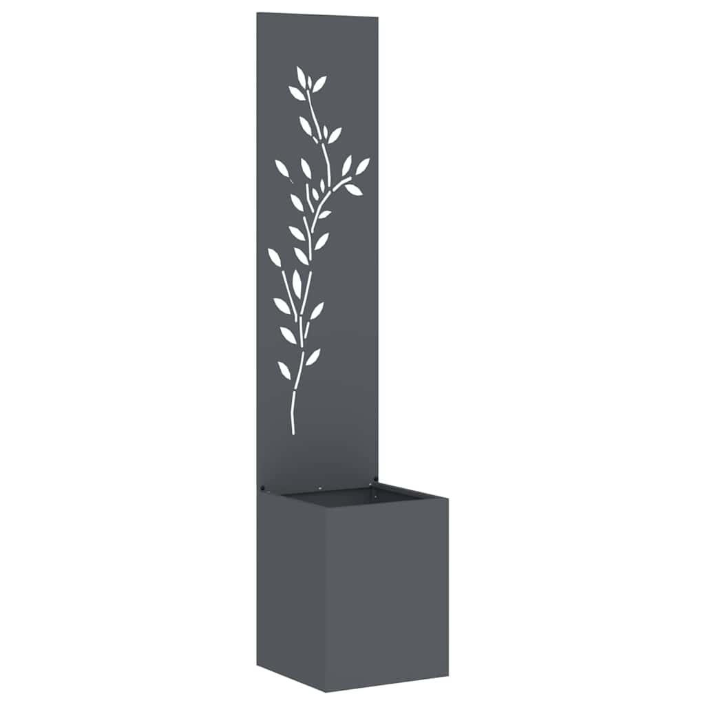 Tuin Privacy Screen Bloemen Antraciet 32 x 32 x 150 cm