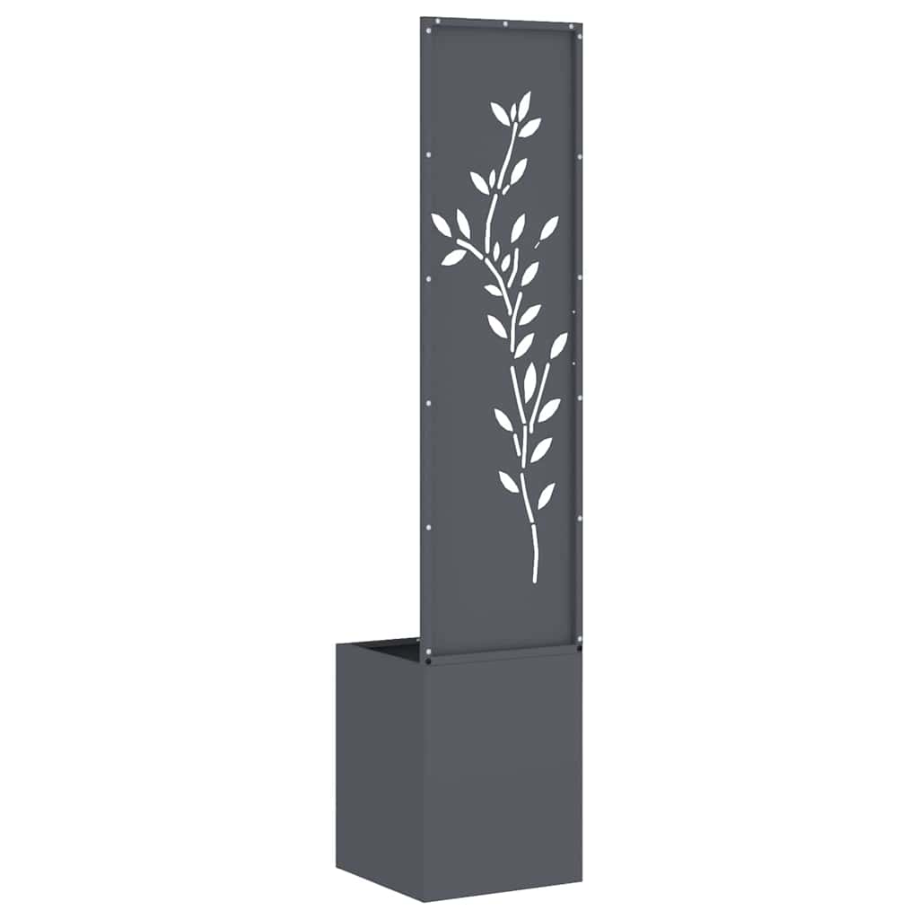 Tuin Privacy Screen Bloemen Antraciet 32 x 32 x 150 cm