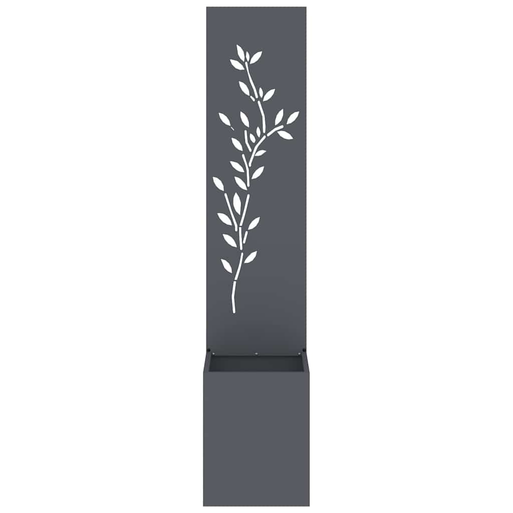 Tuin Privacy Screen Bloemen Antraciet 32 x 32 x 150 cm