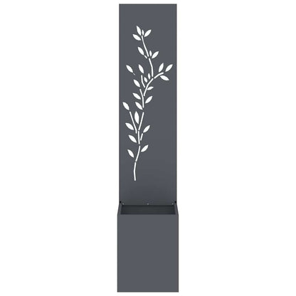 Tuin Privacy Screen Bloemen Antraciet 32 x 32 x 150 cm