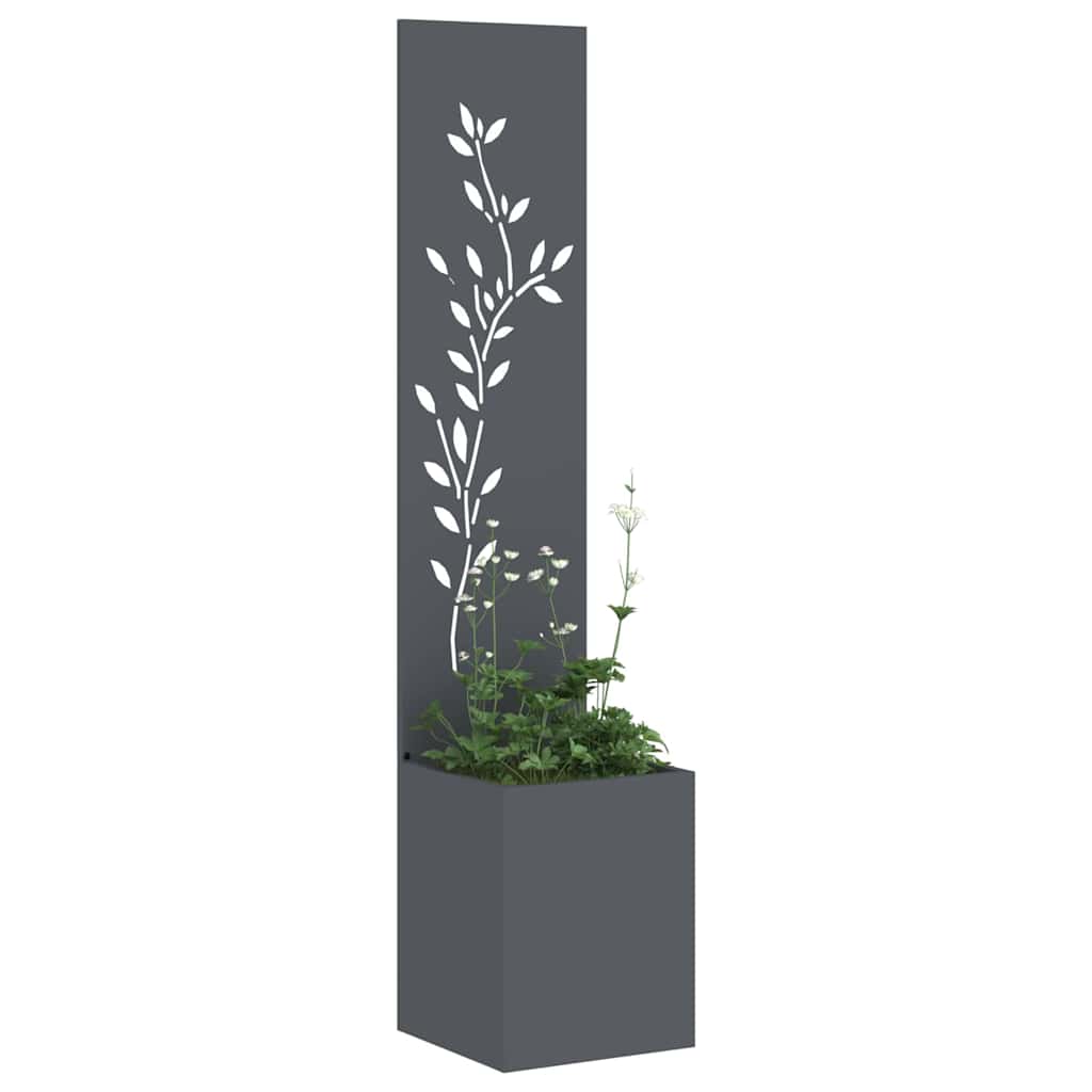 Tuin Privacy Screen Bloemen Antraciet 32 x 32 x 150 cm