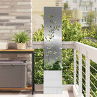 Garden Privacy Screen Silver 32 x 32 x 150 cm Stainless Steel