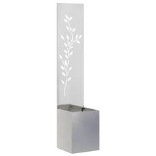 Tuin Privacy Screen Zilver 32 x 32 x 150 cm Roestvrij staal