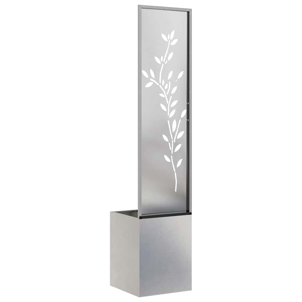 Tuin Privacy Screen Zilver 32 x 32 x 150 cm Roestvrij staal