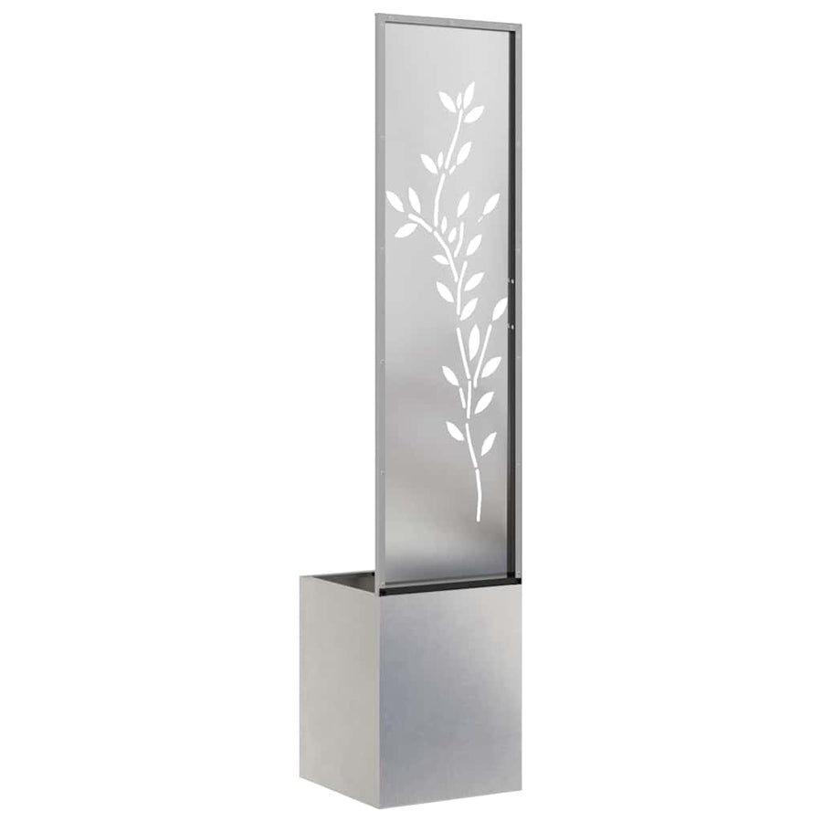 Tuin Privacy Screen Zilver 32 x 32 x 150 cm Roestvrij staal