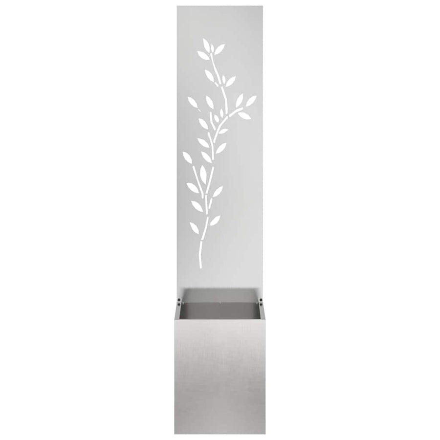 Tuin Privacy Screen Zilver 32 x 32 x 150 cm Roestvrij staal