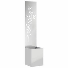 Tuin Privacy Screen Bloemen Zilver 32 x 32 x 150 cm