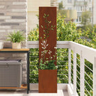 Garden Privacy Screen Rusty 32 x 32 x 150 cm Corten Steel