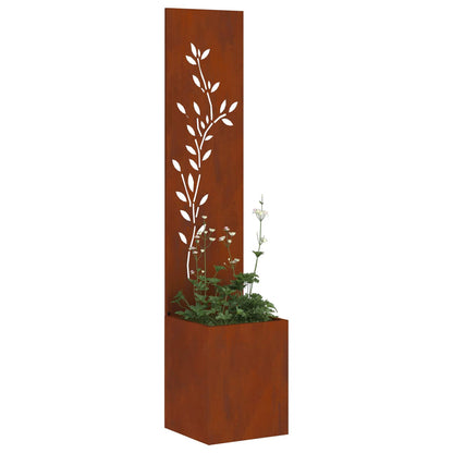 Tuin Privacy Screen Roestig 32 x 32 x 150 cm Cortenstaal