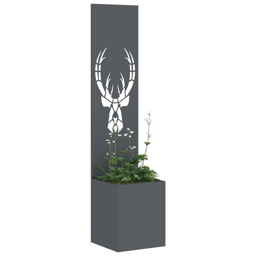 Tuin Privacy Screen Dierenprint Antraciet 32 x 32 x 150 cm