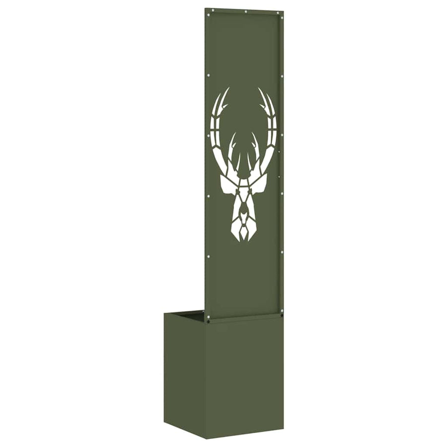 Tuin Privacy Screen Dierenprint Olijfgroen 32 x 32 x 150 cm