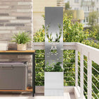 Garden Privacy Screen Silver 32 x 32 x 150 cm Stainless Steel