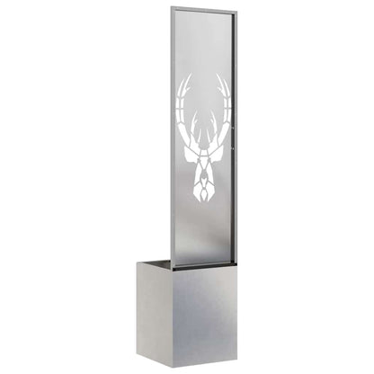 Tuin Privacy Screen Zilver 32 x 32 x 150 cm Roestvrij staal