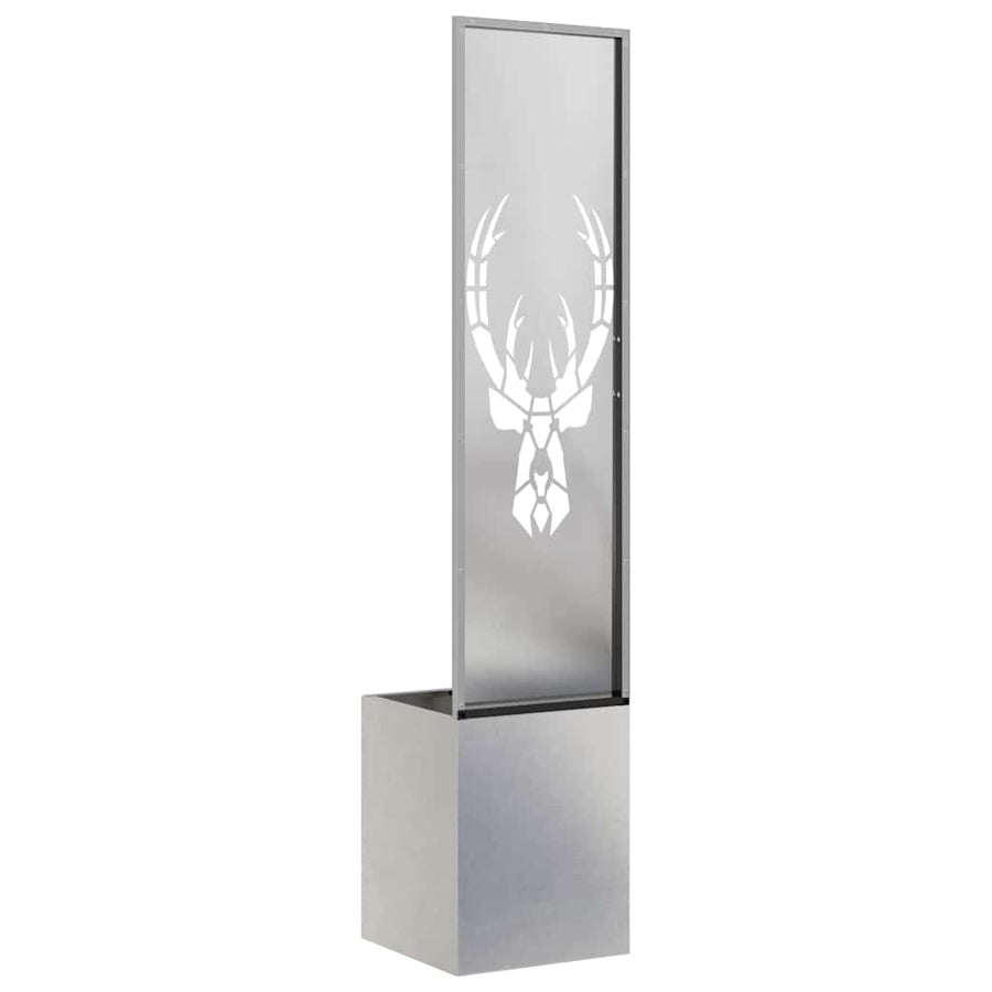 Tuin Privacy Screen Zilver 32 x 32 x 150 cm Roestvrij staal