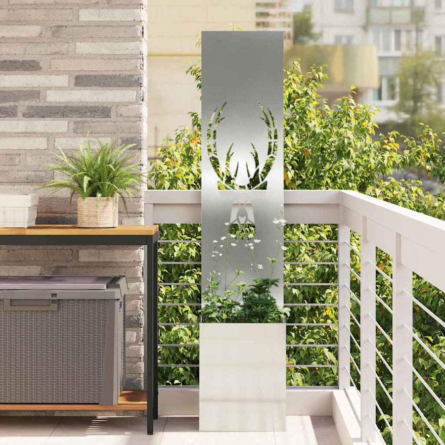 Tuin Privacy Screen Dierenprint Zilver 32 x 32 x 150 cm