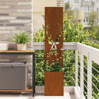 Decoratief paneel 32x140 cm cortenstaal roestig