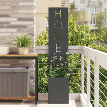 Tuin Privacy Screen Zwart 32 x 32 x 150 cm Koudgewalst staal