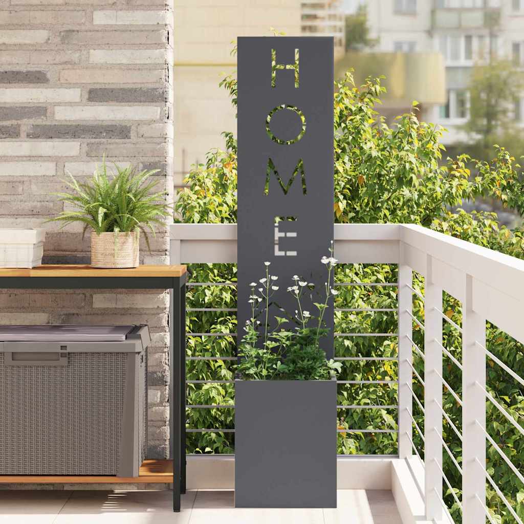 Tuin Privacy Screen Fretwerk Antraciet 32 x 32 x 150 cm