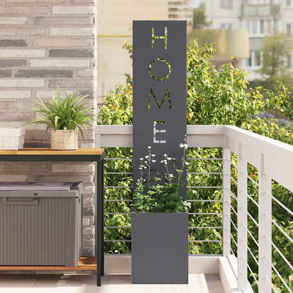 Tuin Privacy Screen Fretwerk Antraciet 32 x 32 x 150 cm